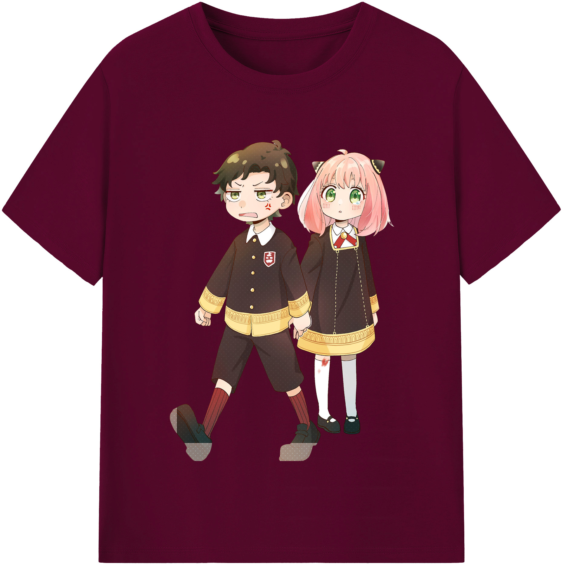 （画像用） SPY×FAMILY间谍家家酒 レディースカジュアルプリントTシャツ（綿100％）
